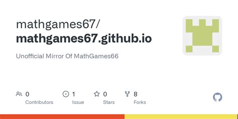 Mathgames67.github.io main site - Unofficial Mirror Of MathGames66. Contribute to mathgames67/mathgames67.github.io development by creating an account on GitHub. 